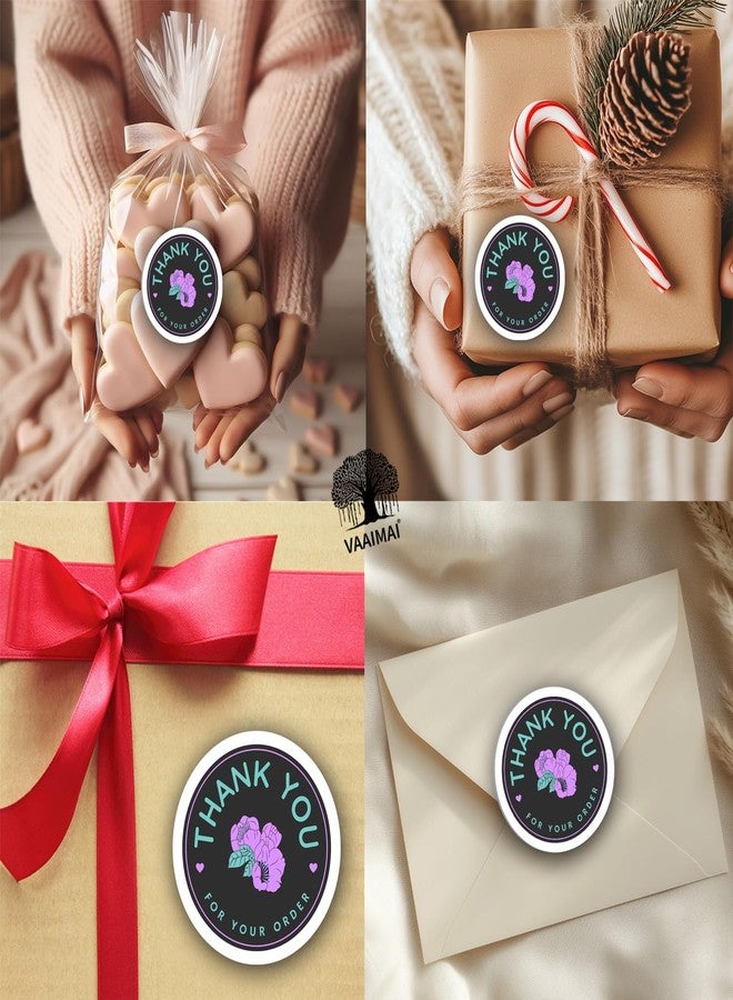 VAAIMAI 300 ملصقات شكر صغيرة لطلبك، أقدر لك تعاملك التجاري، ملصقات شكر على الشراء، ملصقات تهنئة للعملاء، ملصقات تقدير لأصحاب المشاريع الصغيرة - Image 3